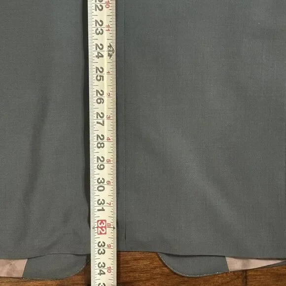 HUGO BOSS 2 Piece Suit 44 L Einstein Sigma 3‎ Button Cerutti 1881 Blue Green
